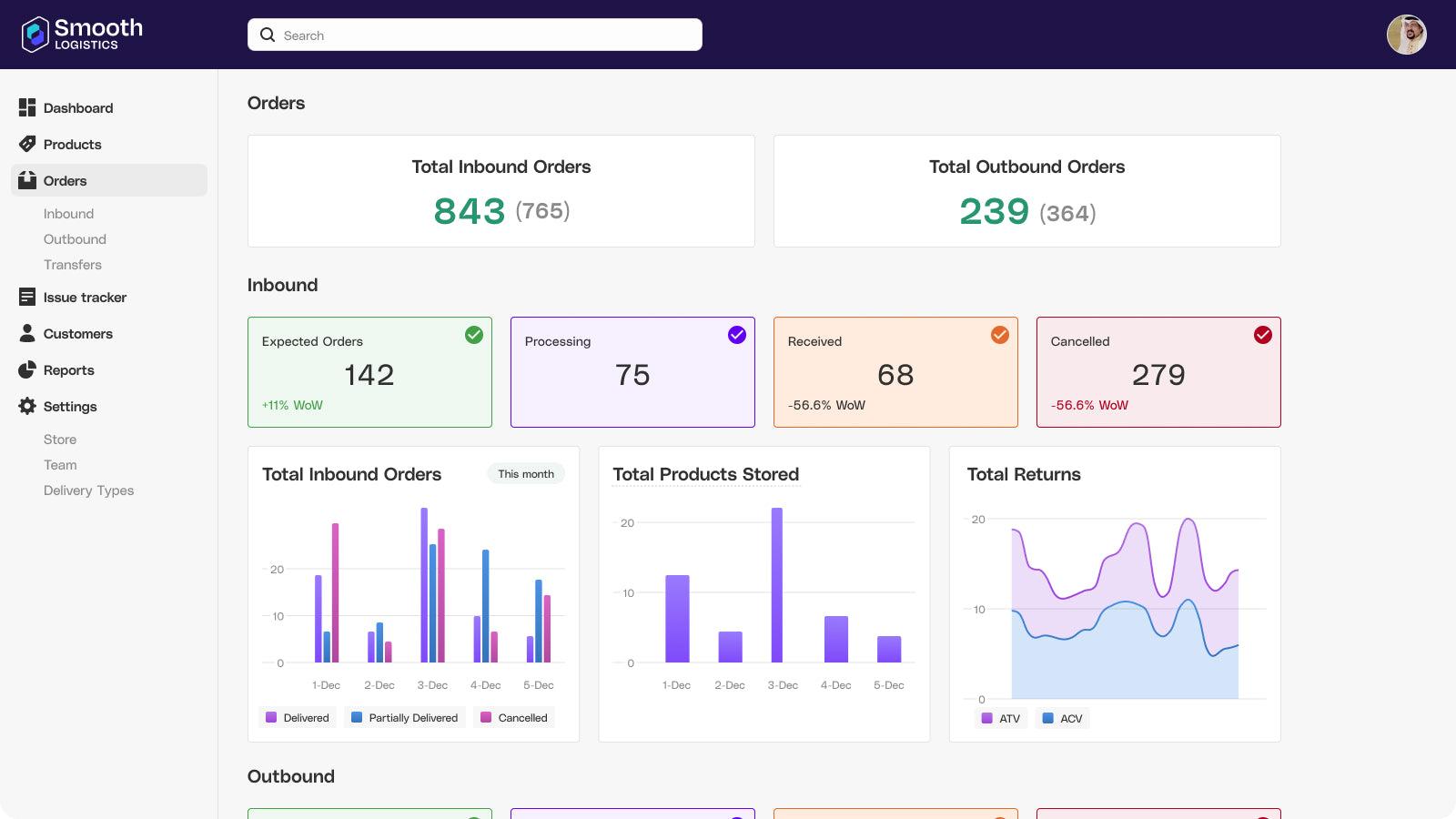Smooth Logistics Home