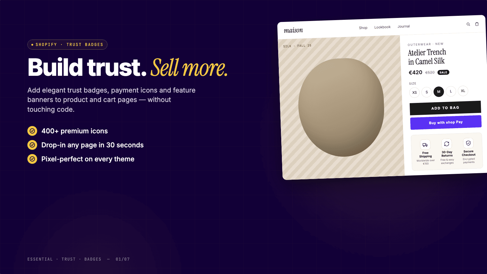 Elevio: Trust Badges & Icons