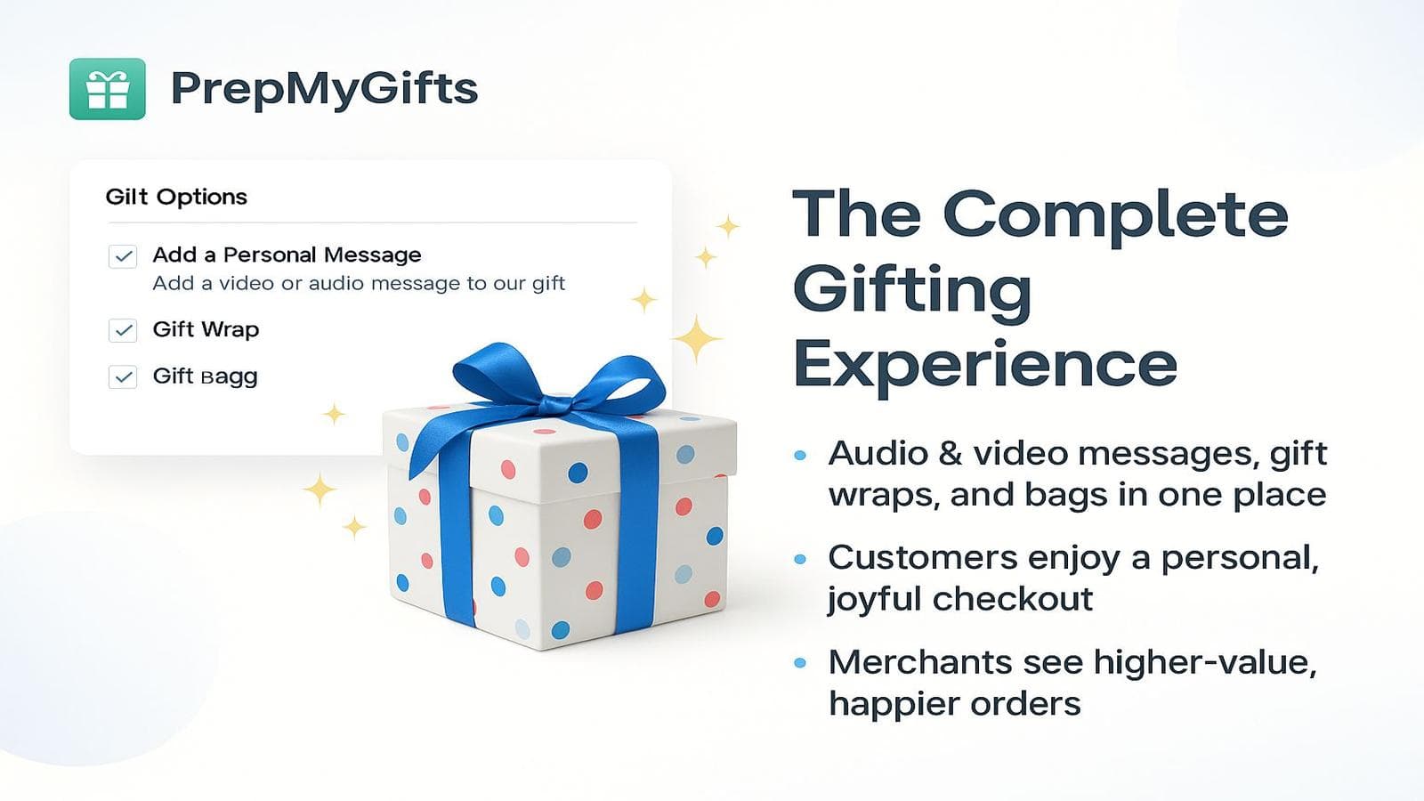 Attach a personalized message to your gifts!!