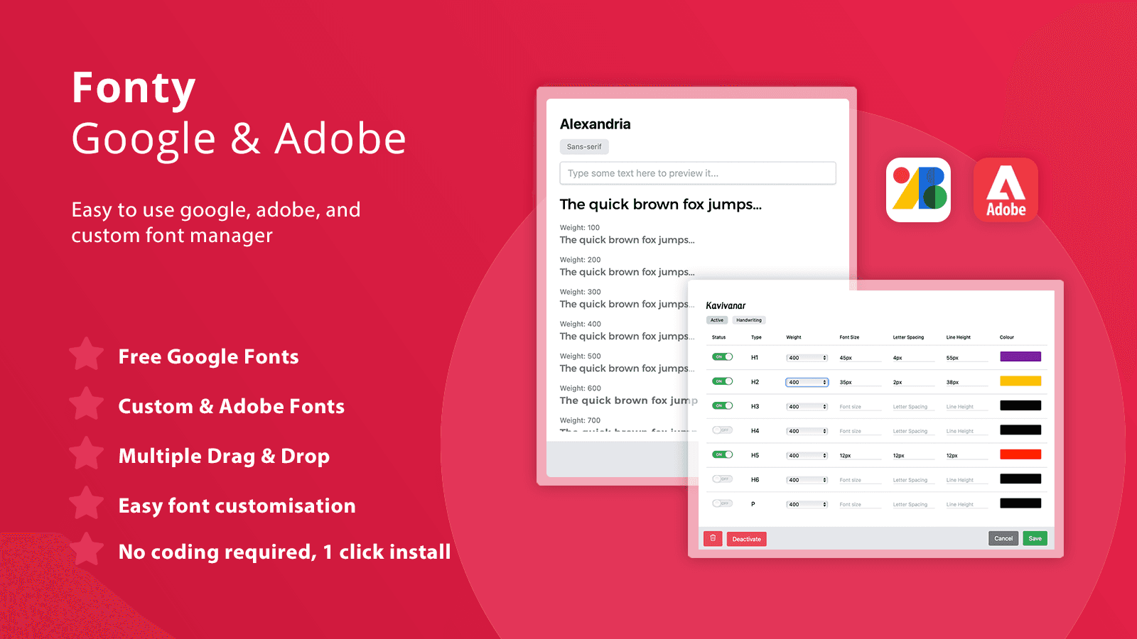 Manage custom fonts on your storefront without code changes