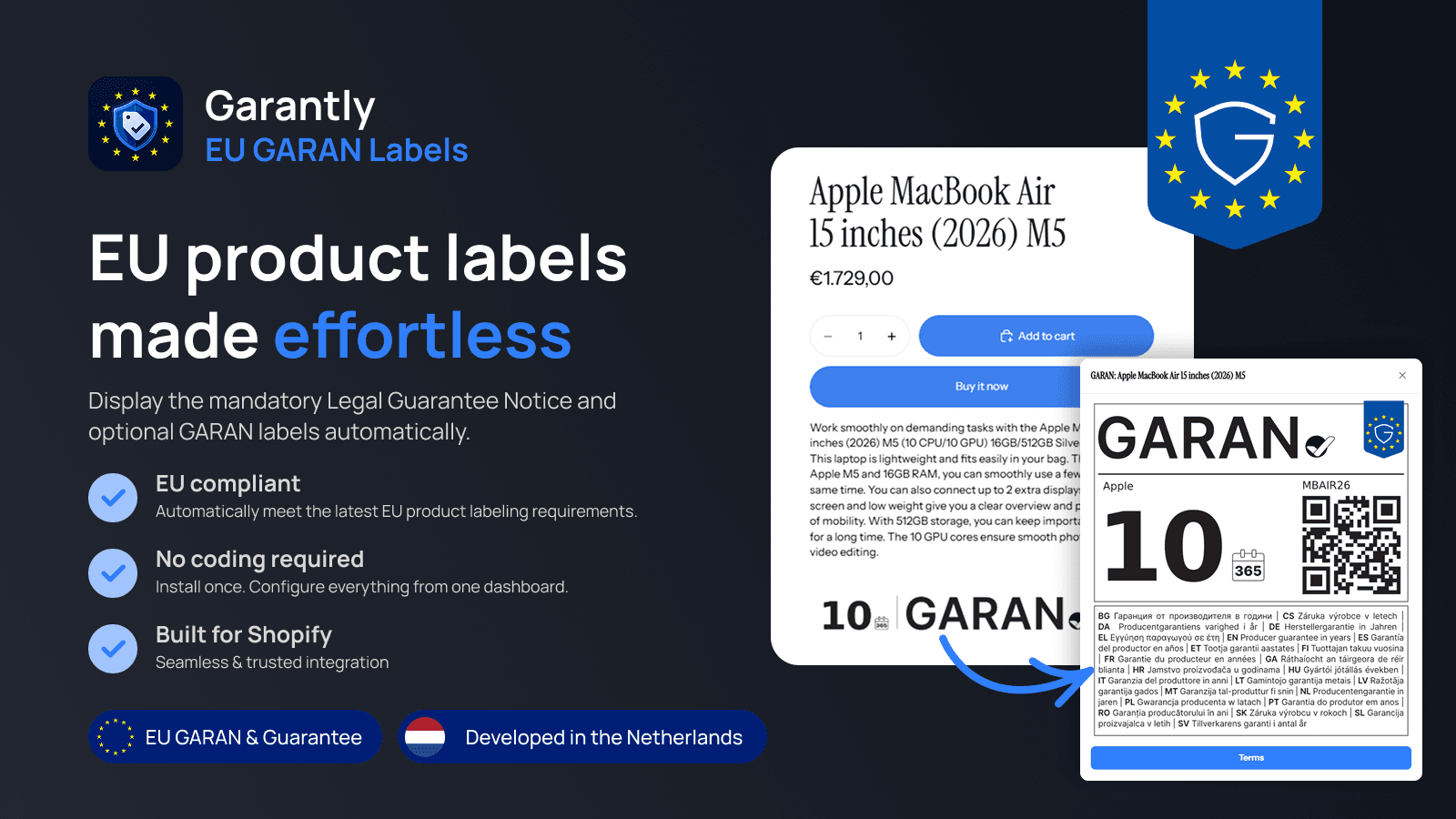 EU product labels made effortless