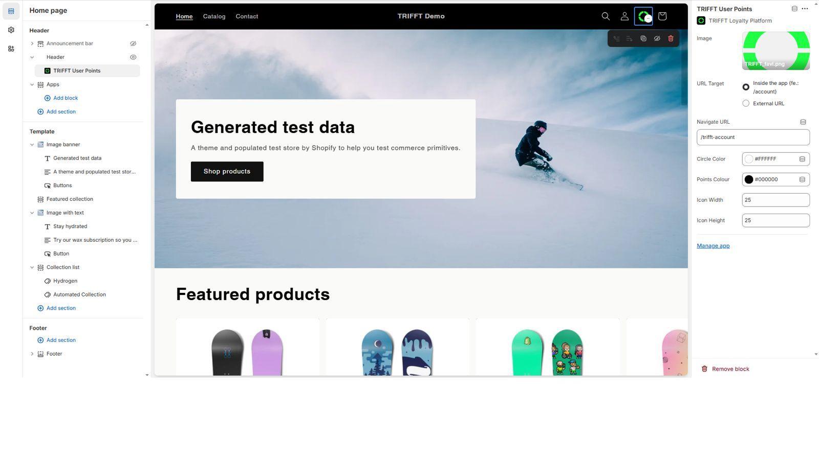 Creating the shop display messaging