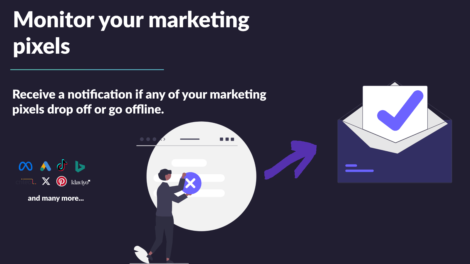 Monitor your marketing pixels