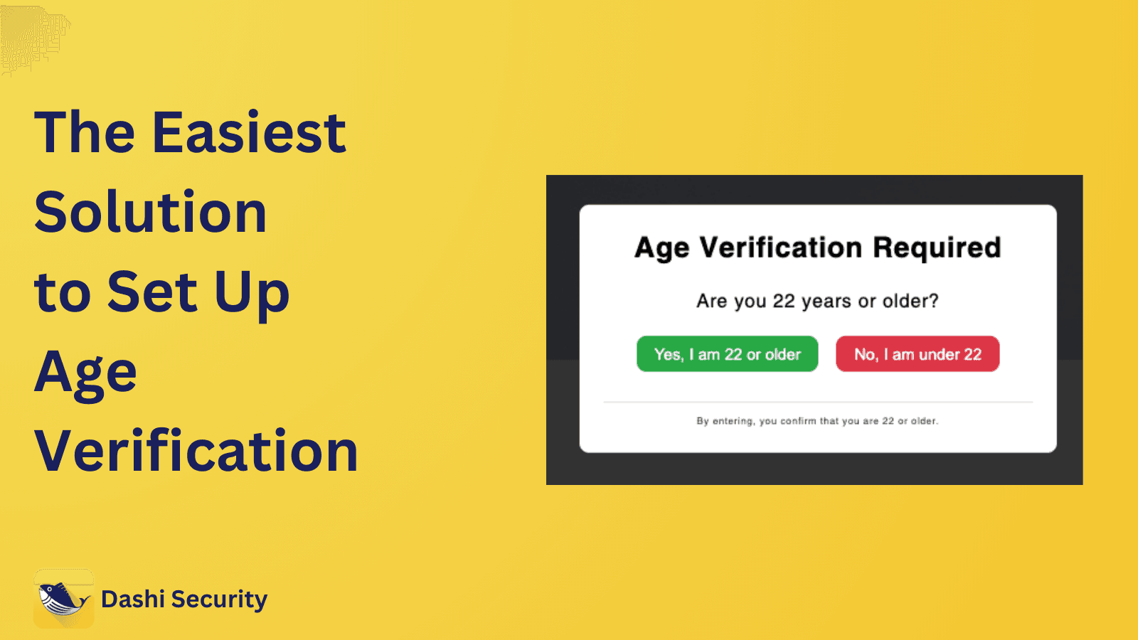 Set up Age verification Easily