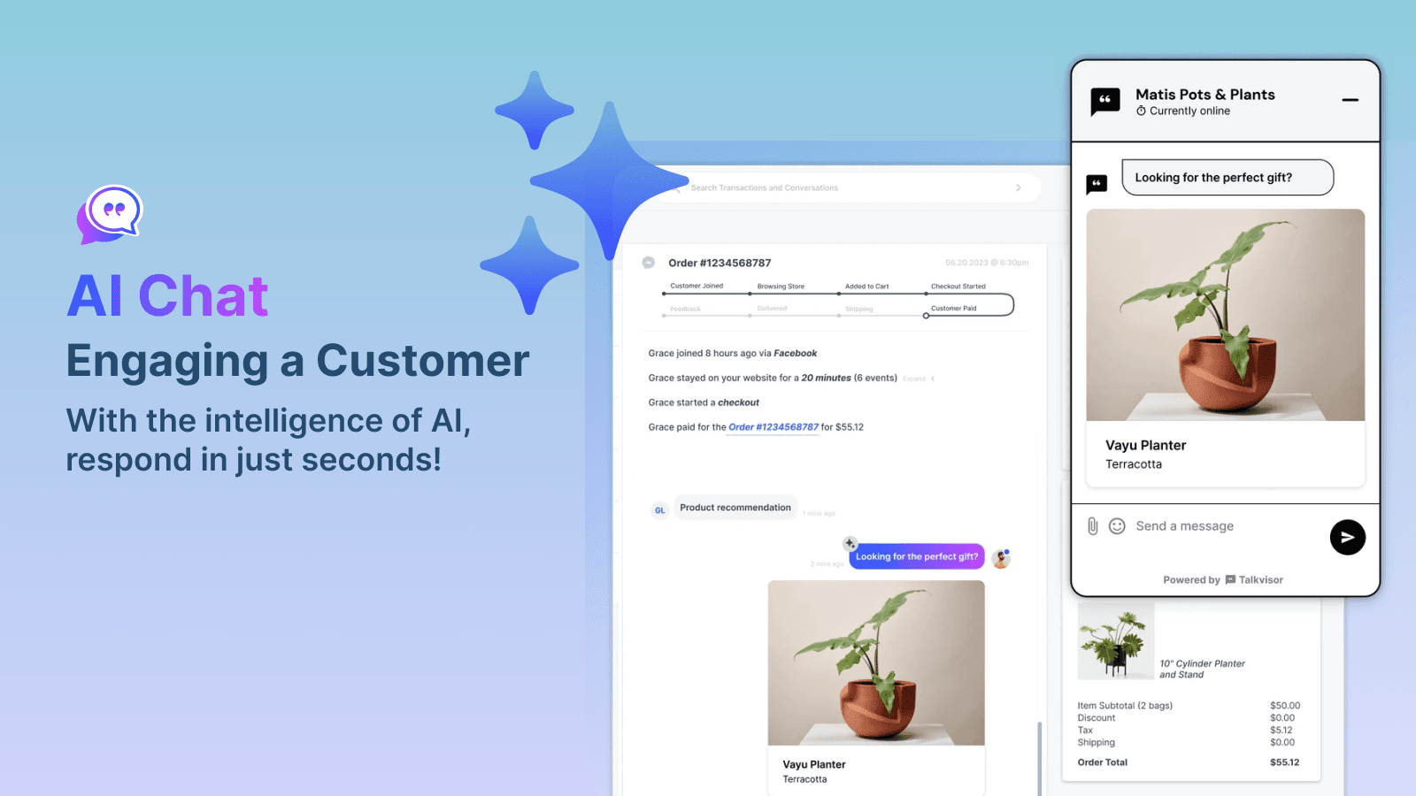 Informed & friendly AI-powered messages do all the sales for you