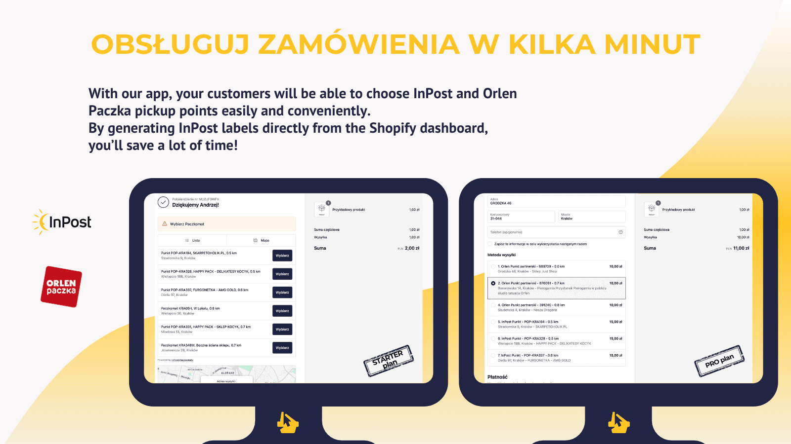 InPost Paczkomaty Orlen Paczka how it looks in the app