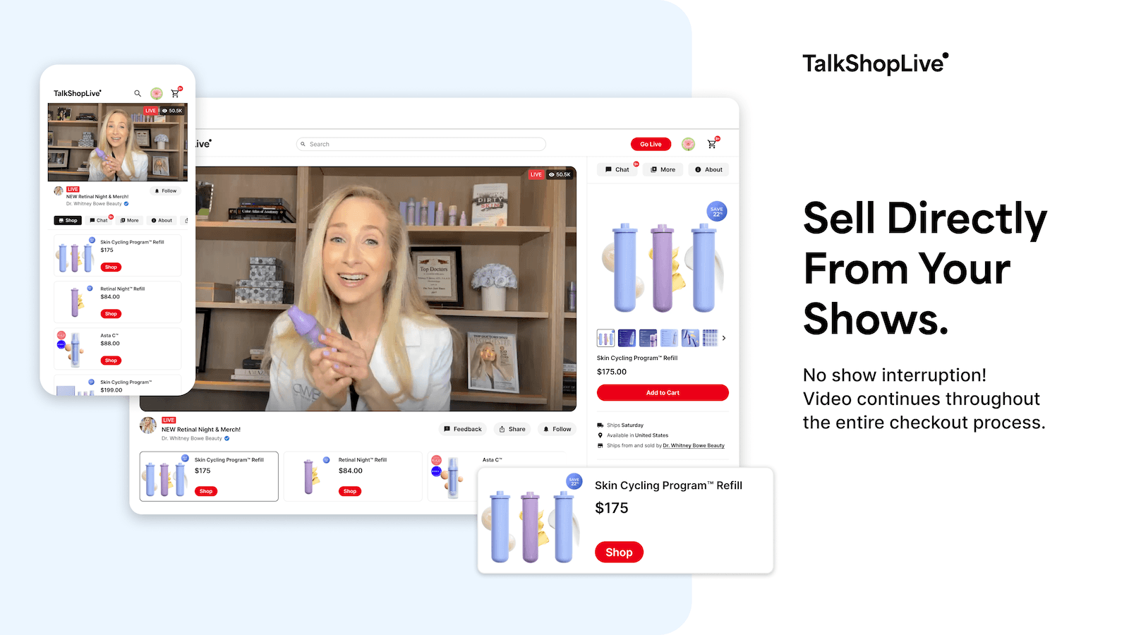 Sell directly from your shows