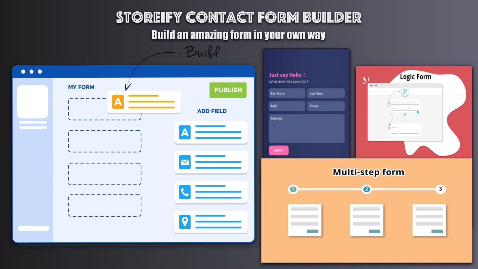 Storeify Contact Form builder