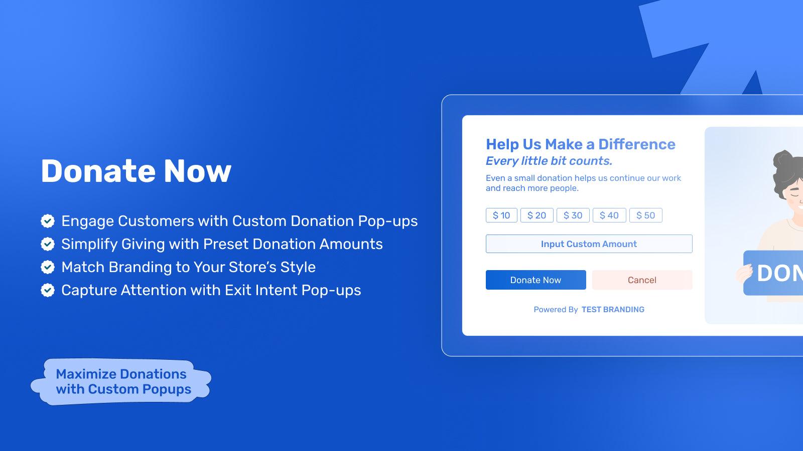 Maximize Donations with Custom Popups