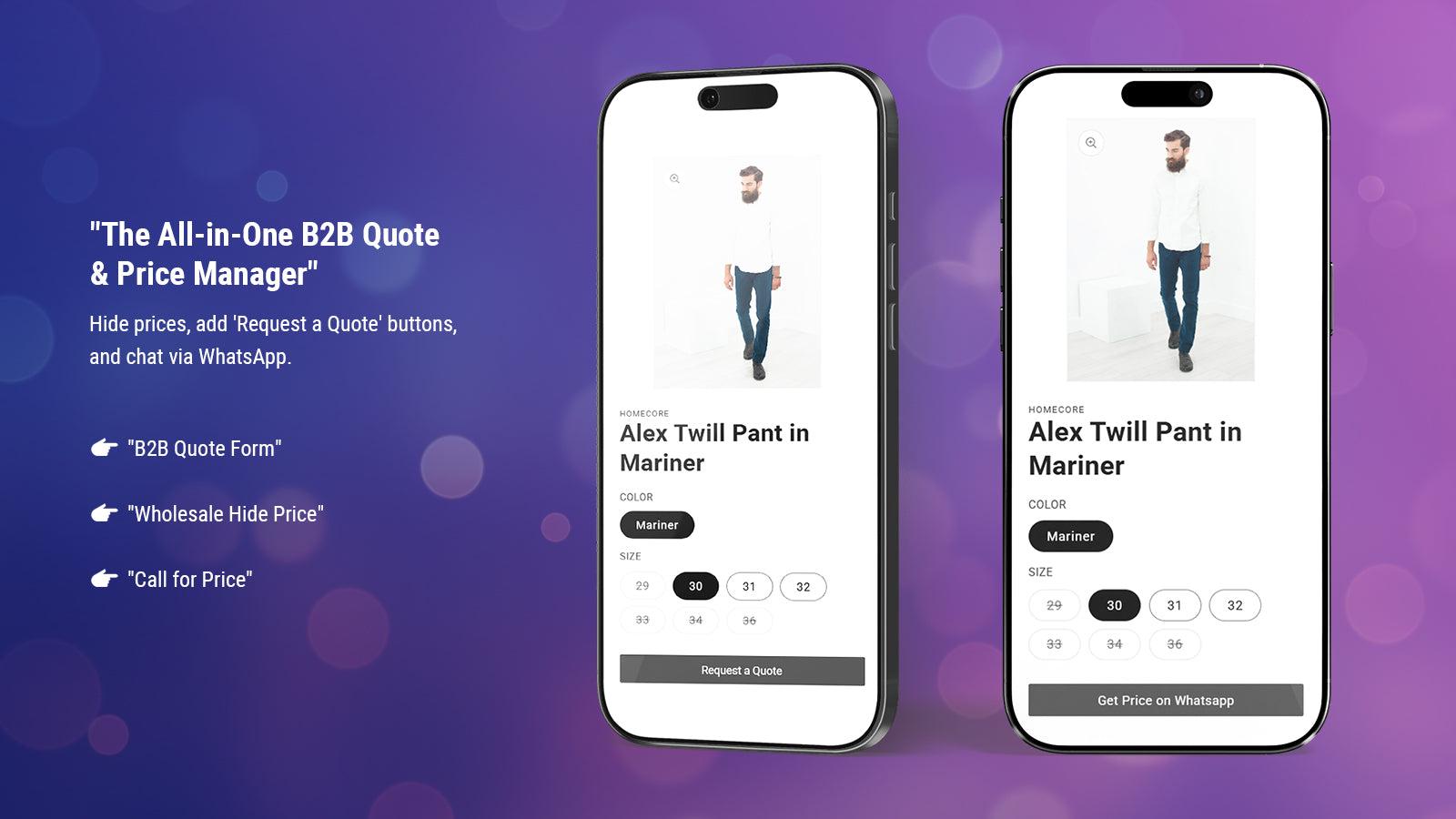 Request a Quote - Hide Price