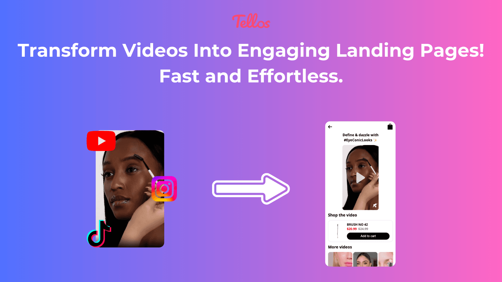 Video pop-up landing page - mobile