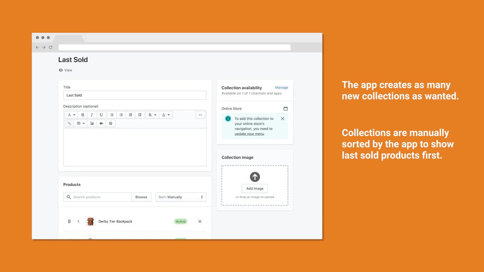 last sold collection app