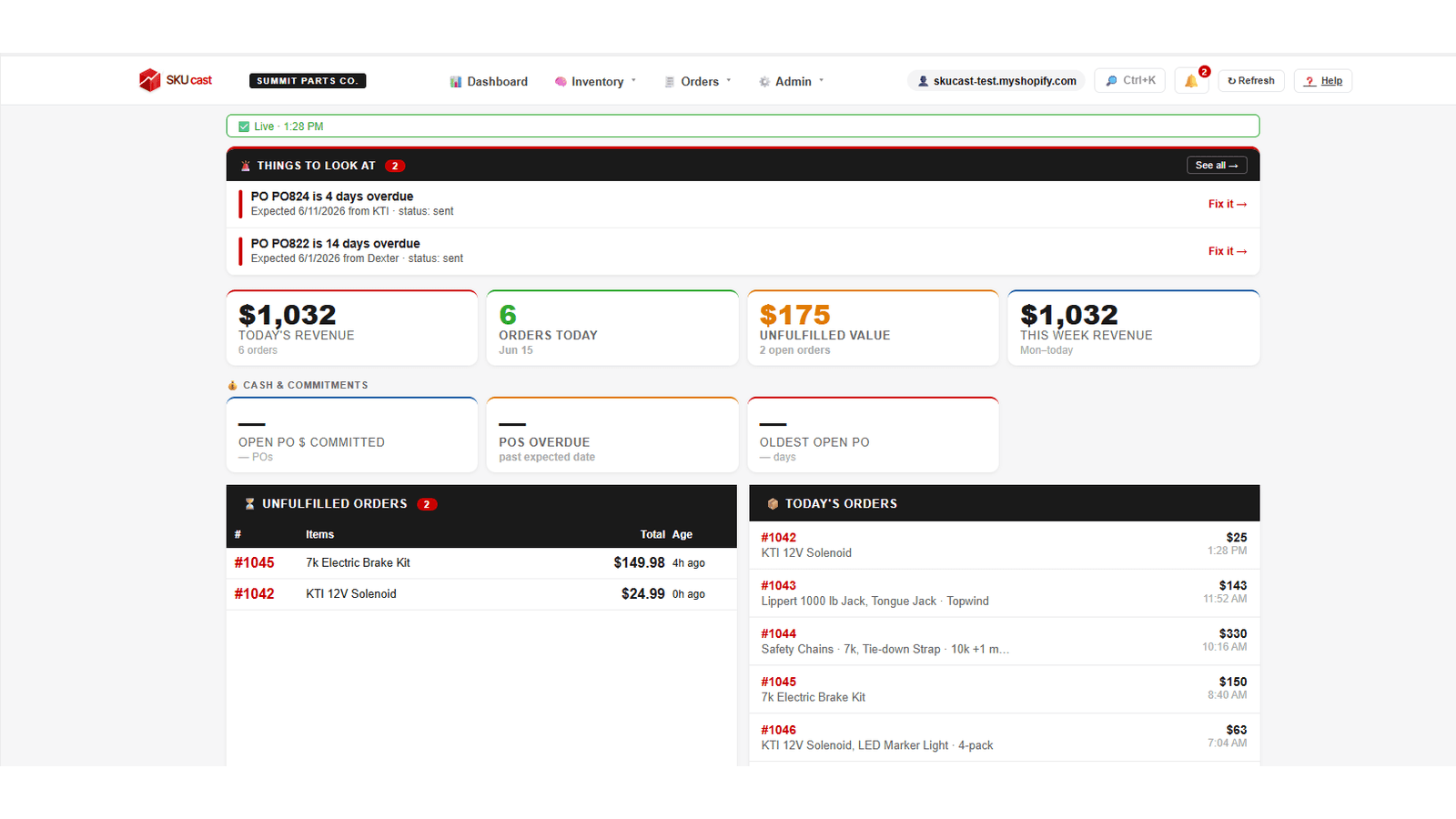 Skucast Dashboard