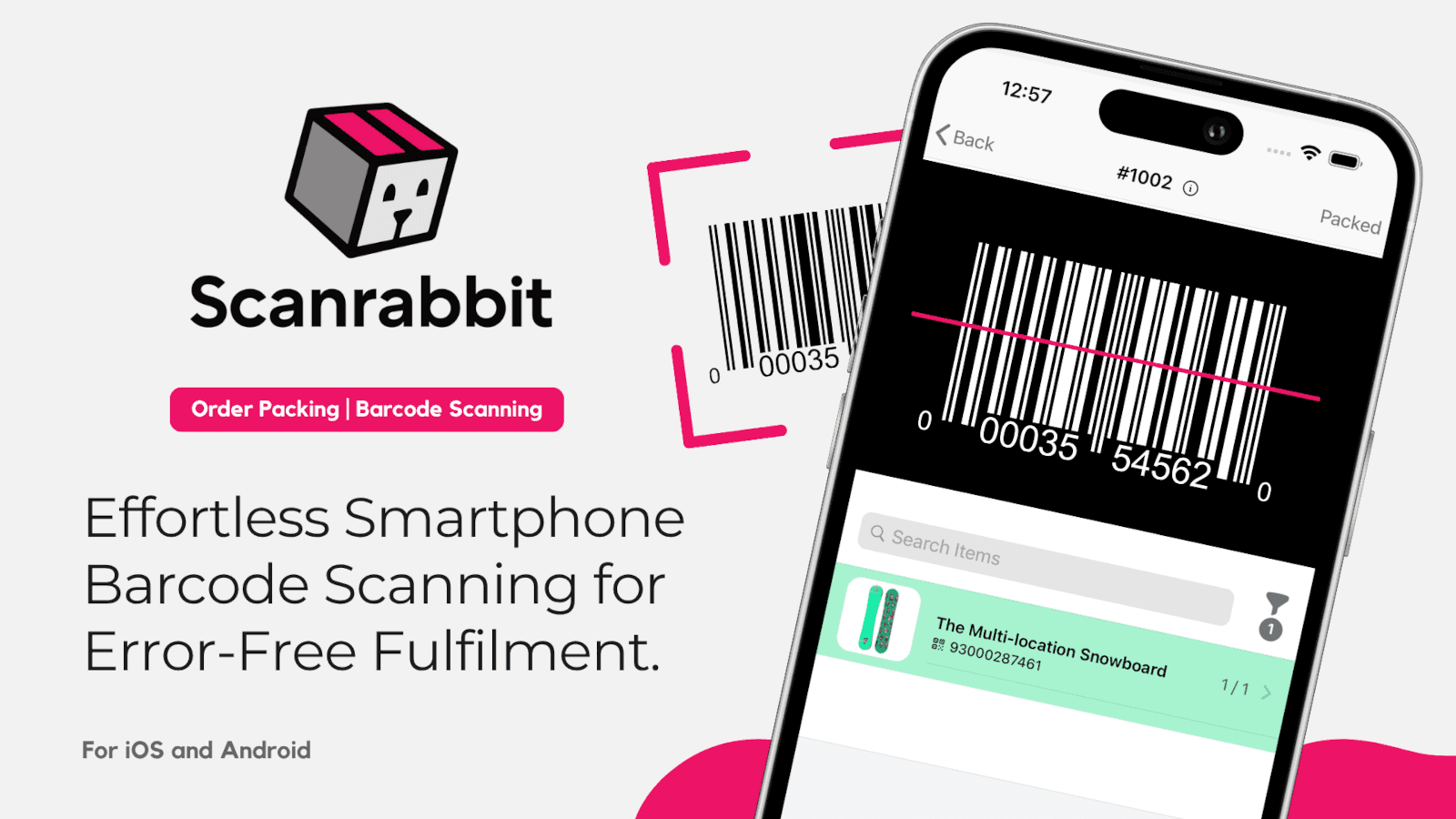 Effortless Smartphone Barcode Scanning for ErrorFree Fulfillment