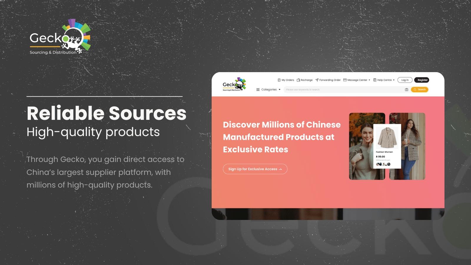 High-quality products, you gain direct access to China.