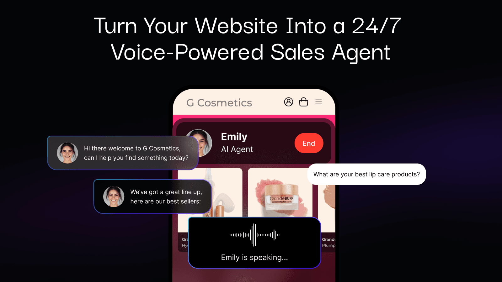 Turn your website into a 24/7 Voice-Powered Sales AI Agent