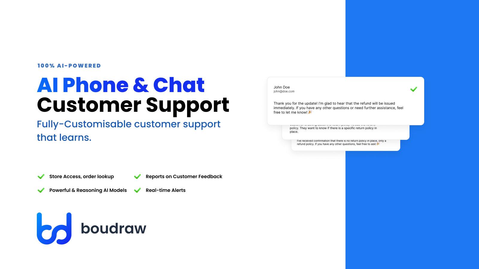 Automated Phone & Chat Customer Support