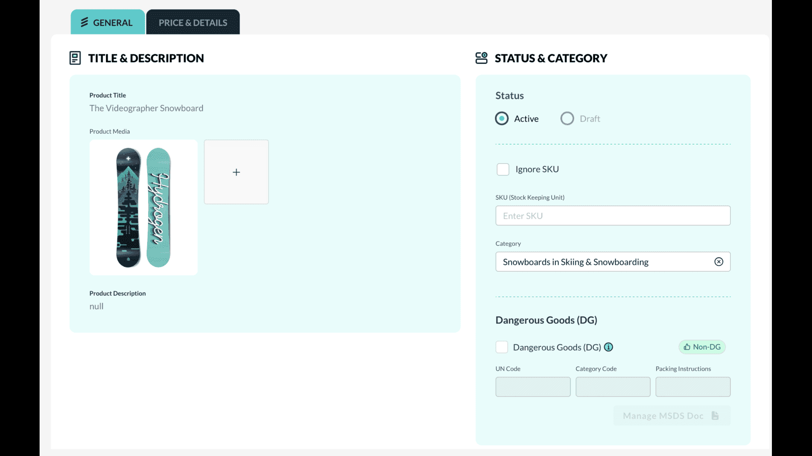 Product Details Page