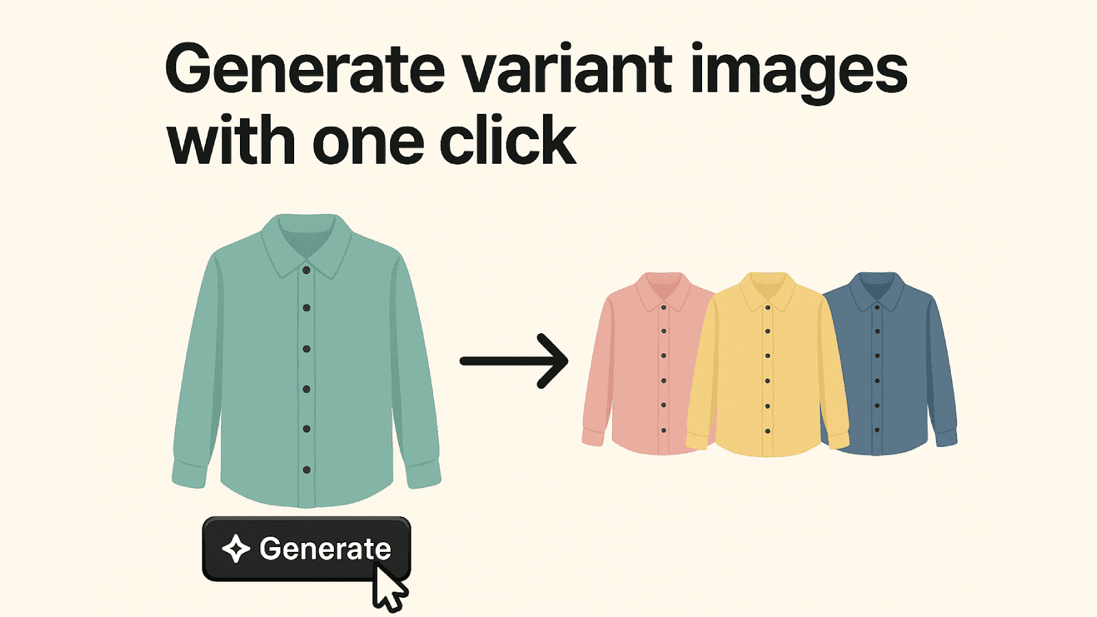 Generate variant images with one click