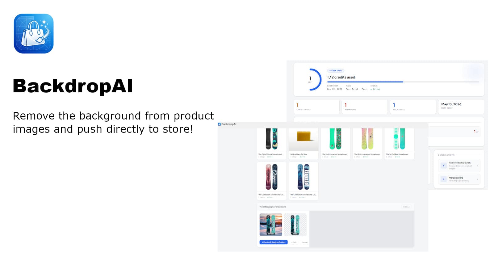 BackdropAI feature overview