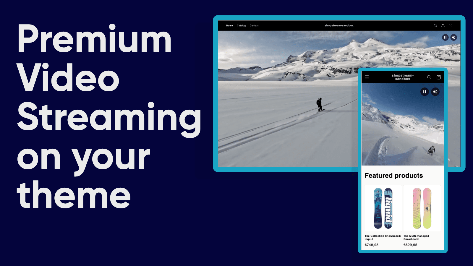 Premium video streaming on your theme