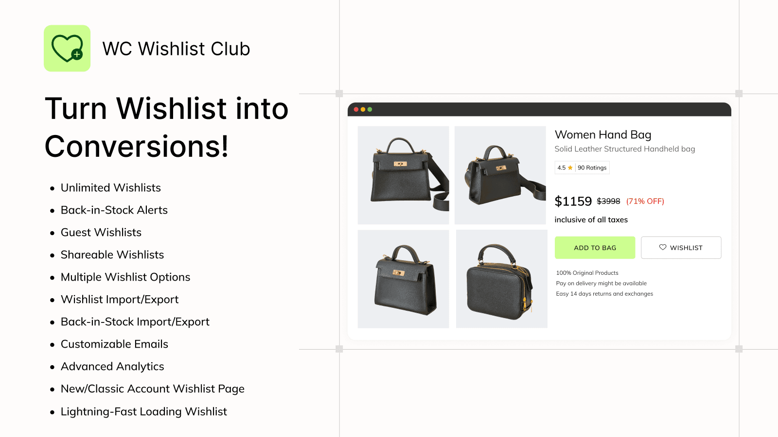 Turn wishlist into conversions with the help of Wishlist Club.