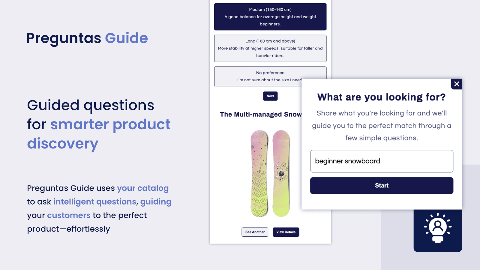 Guided questions for smarter product discovery