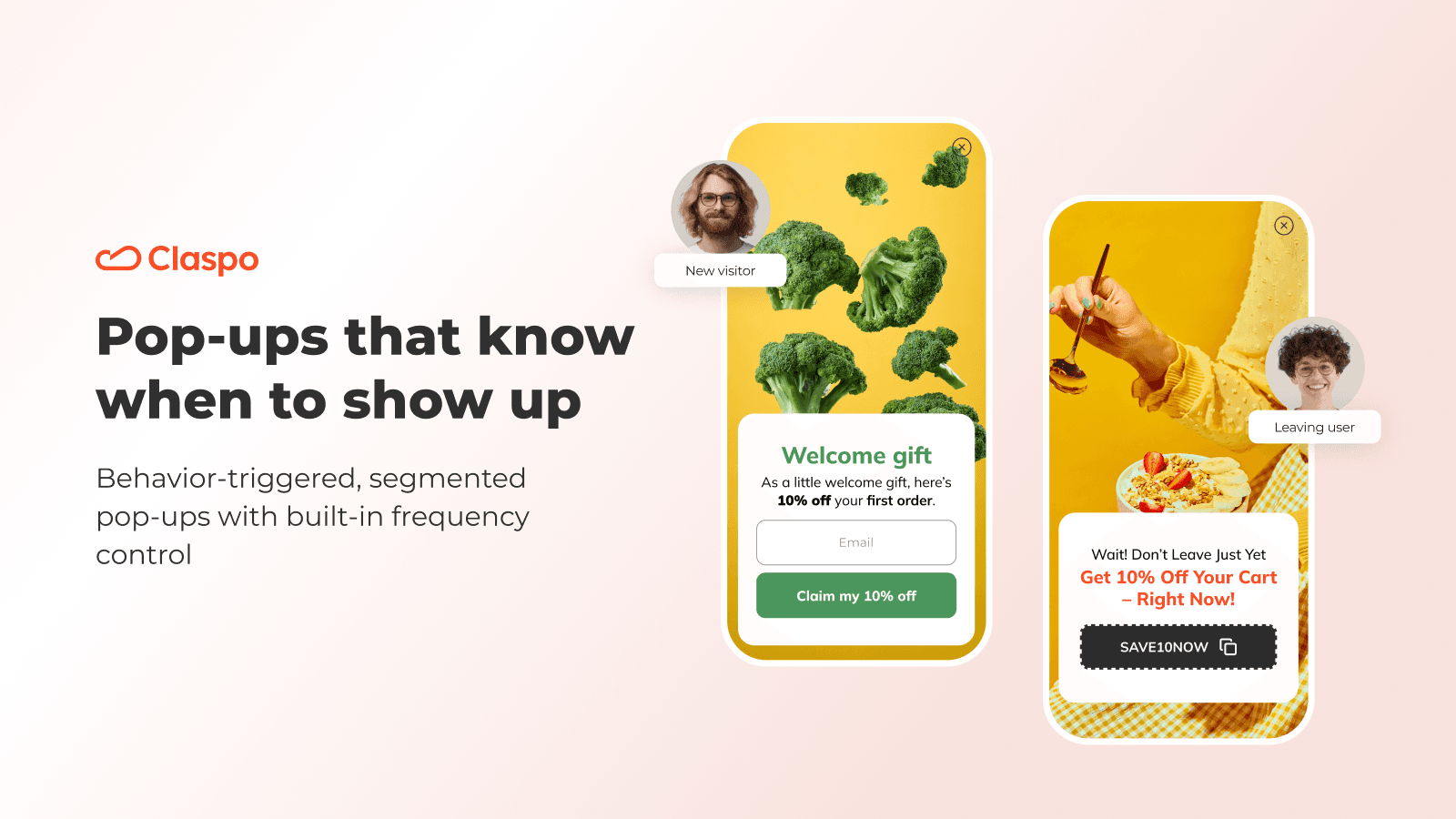 Smart popups: target by shopping intent, timing, traffic segment