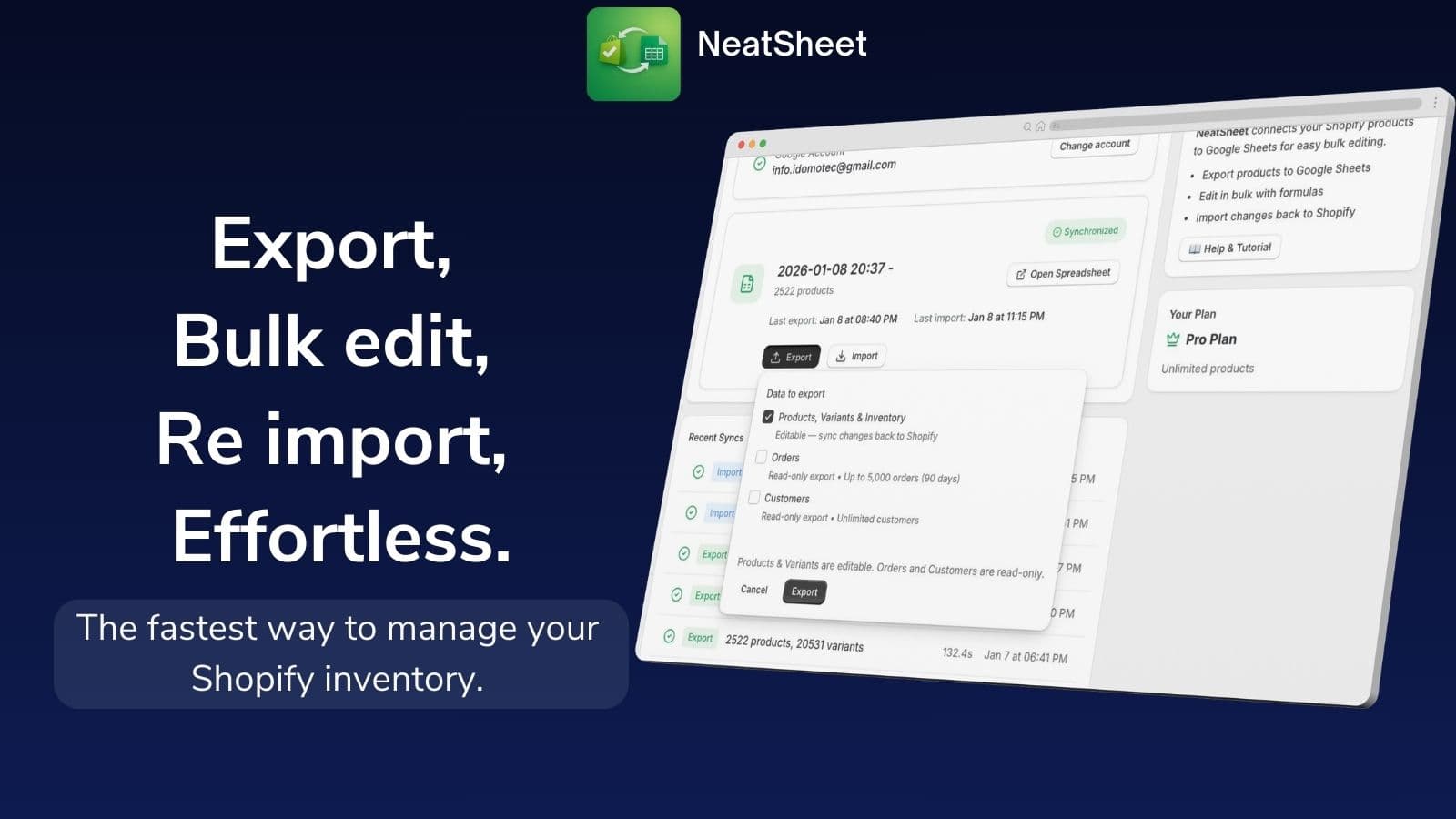 NeatSheet