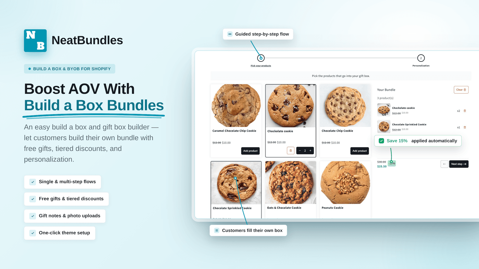 NeatBundles: Build a Box, BYOB & Gift Box Builder - Powerful, pe