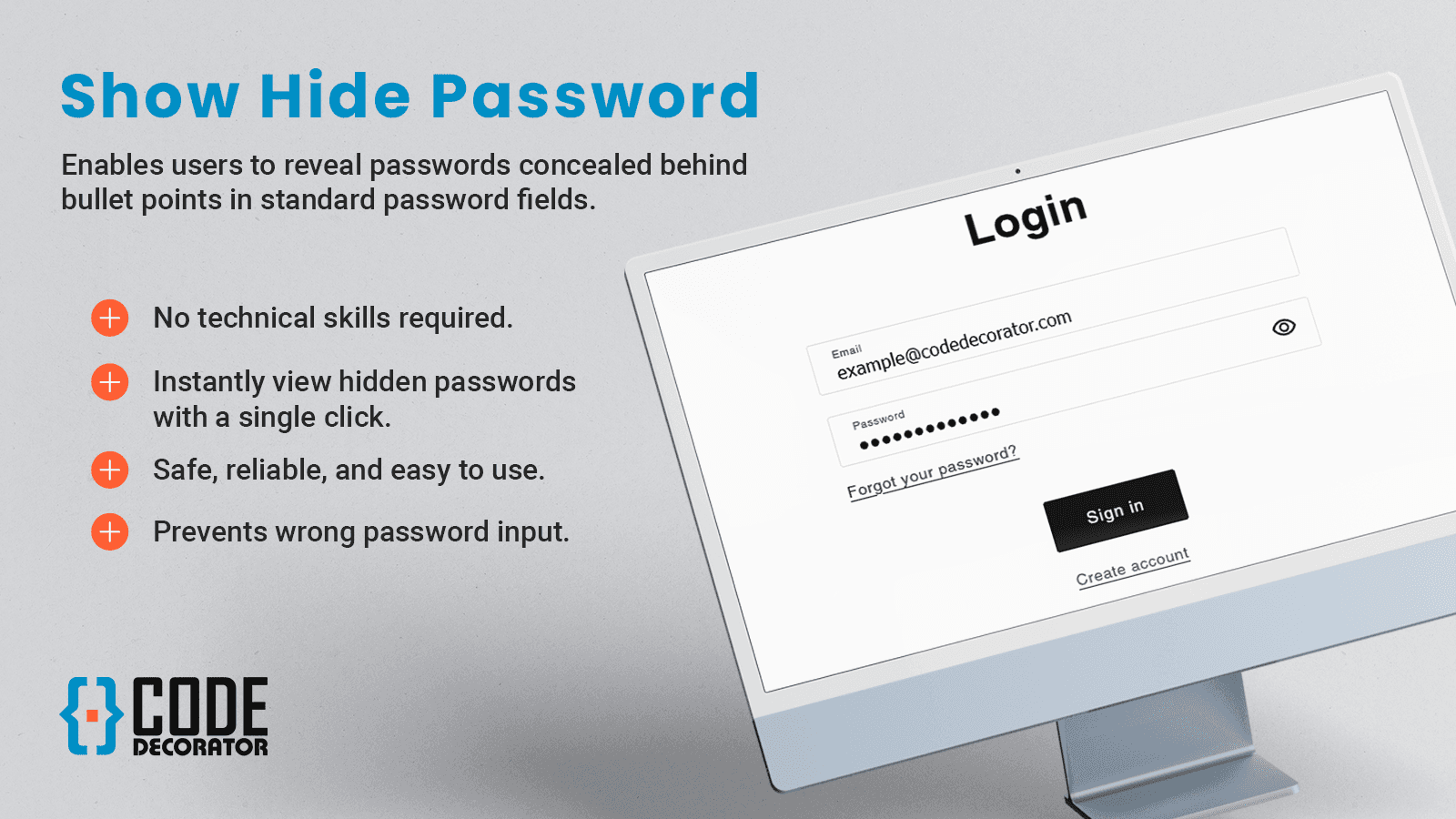 Show/Hide Password