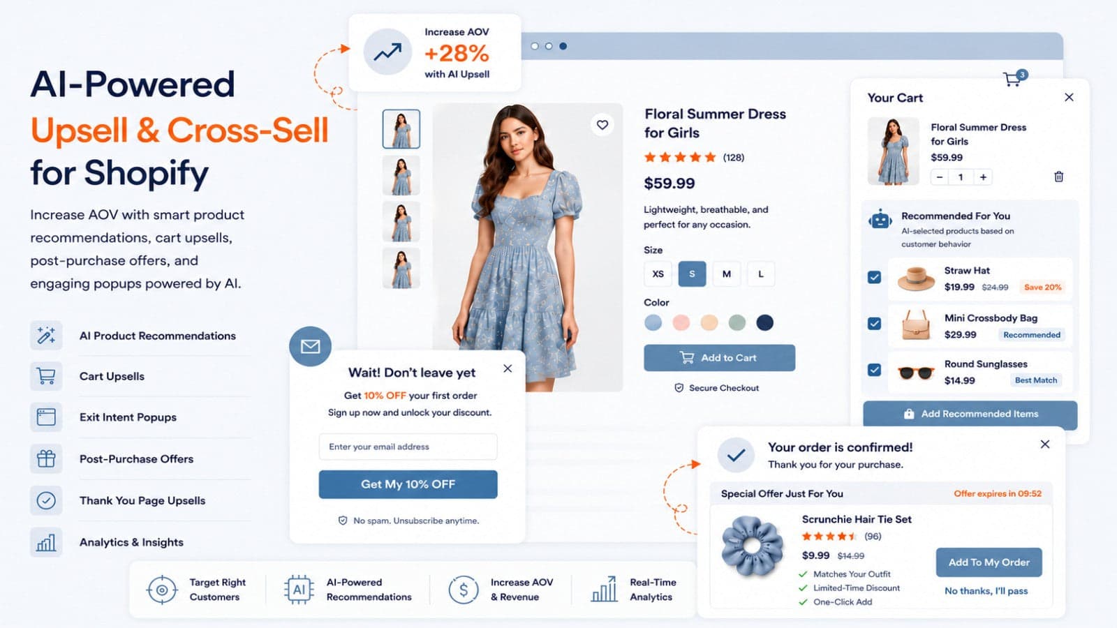 AI-Powered Shopify Upsell & Cross-Sell Solutions