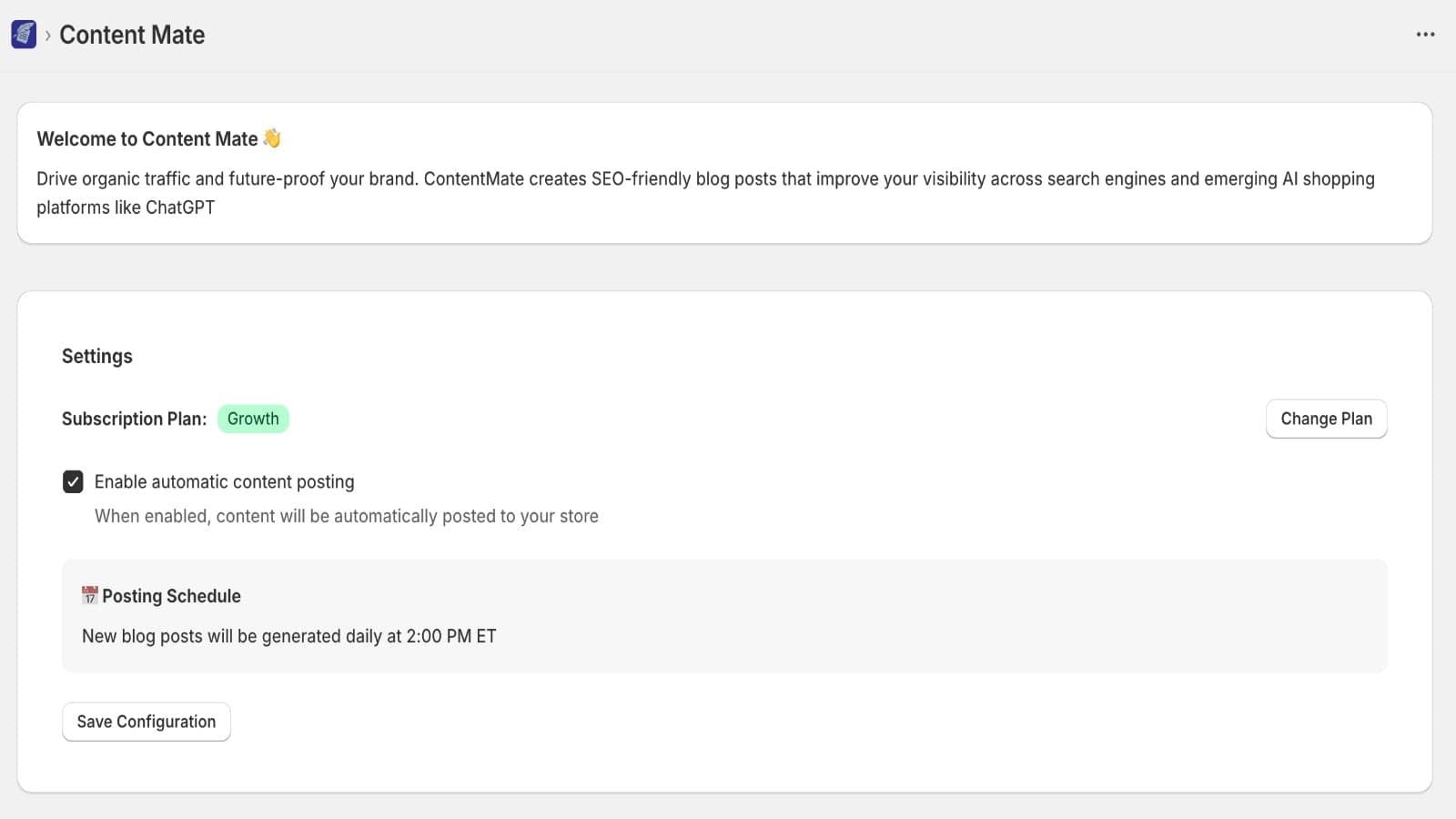 ContentMate App Screenshot