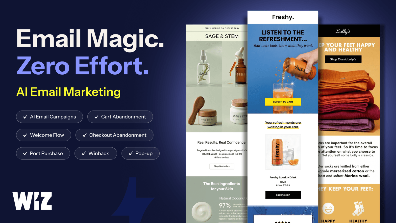 AI Email Marketing Abandoned Cart Checkout Recovery Campaign Wiz