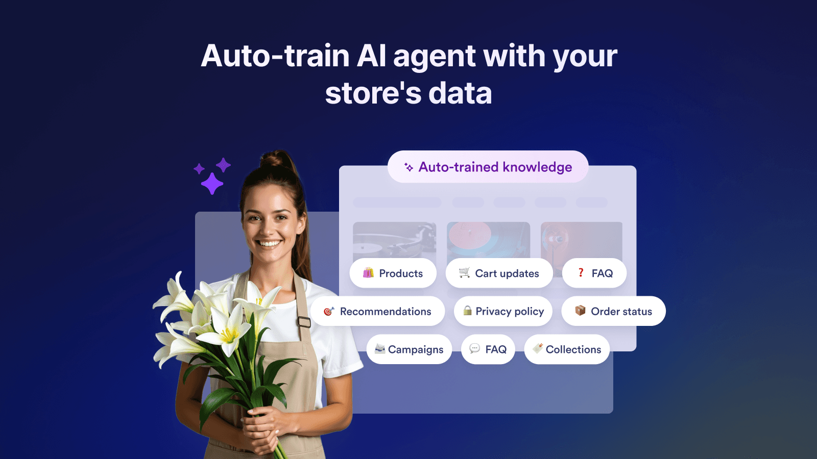 Auto-trained with your store's data