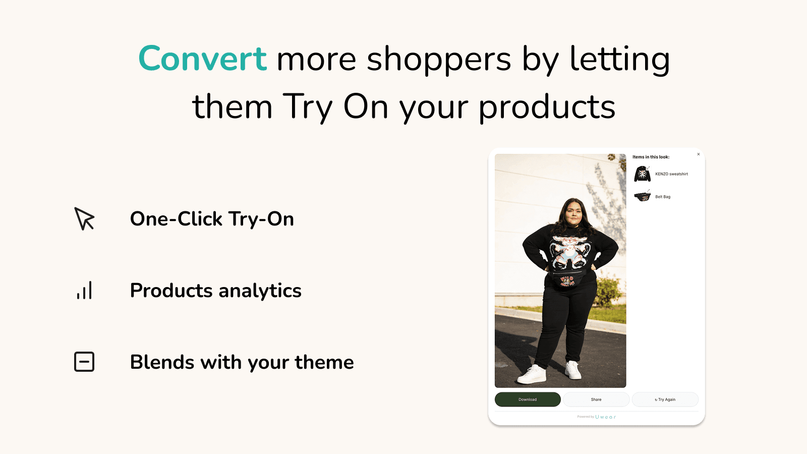 Convert more shoppers by letting them try your products