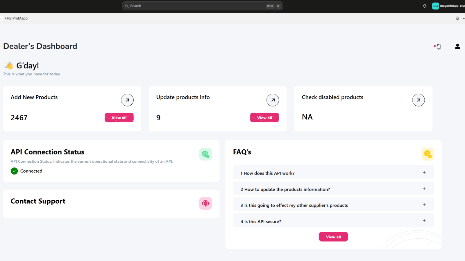 ProMapp Dashboard