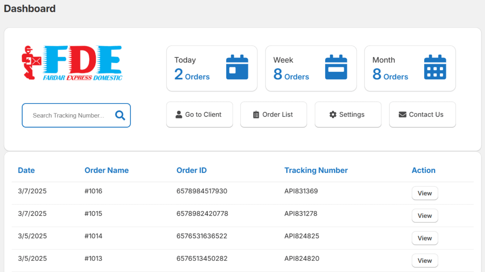 Check the Order Status