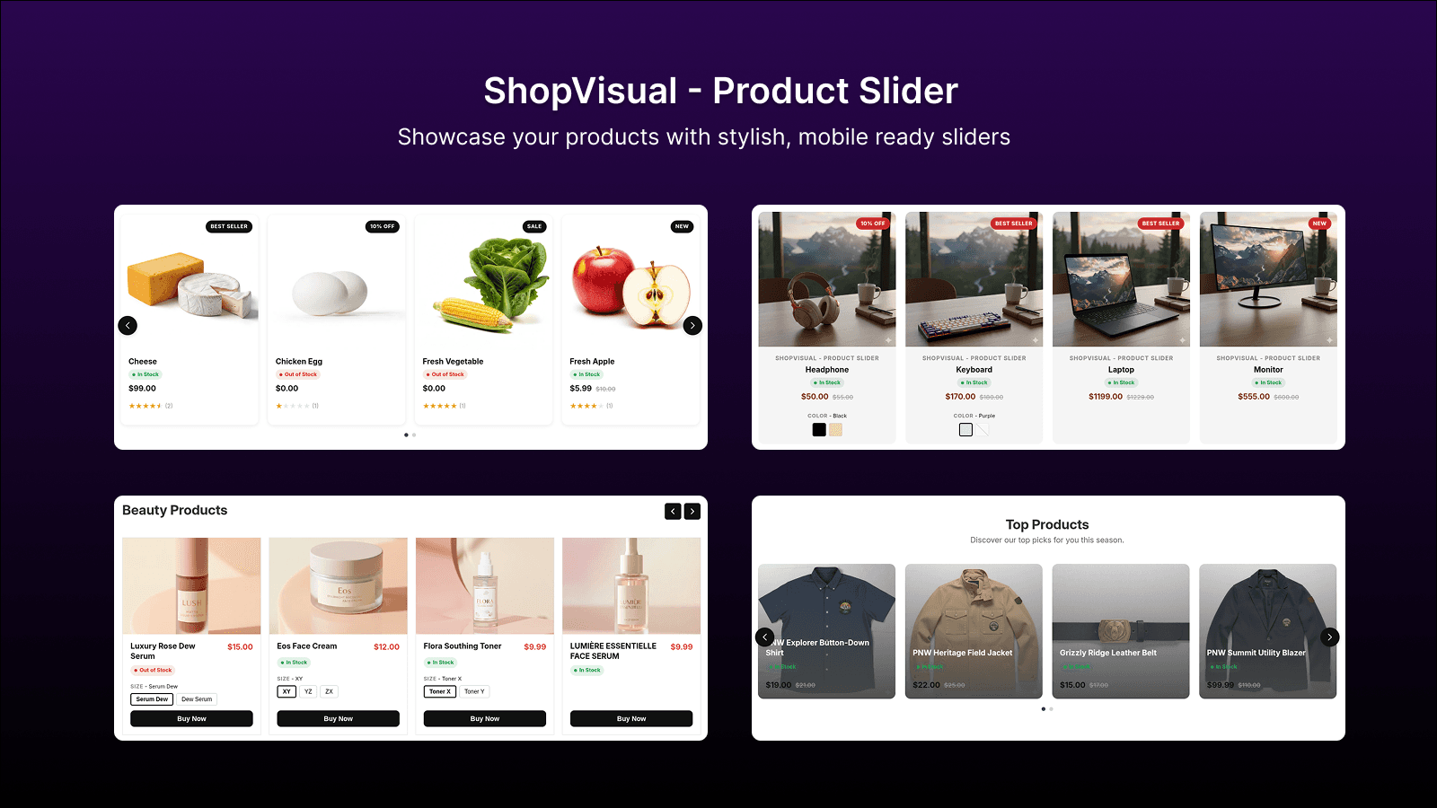 ShopVisual - Product Slider: Create Customizable Product Slider