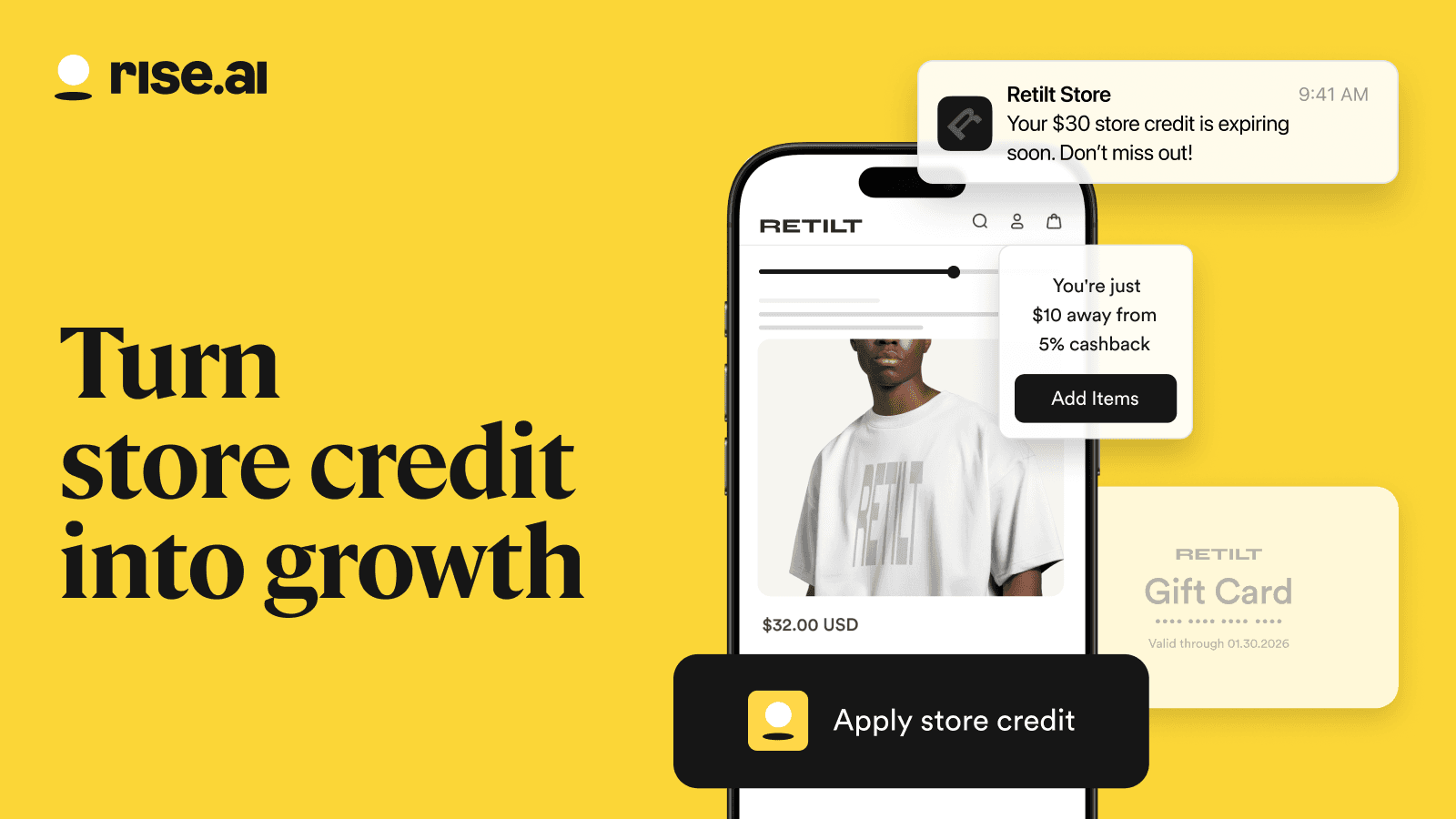 Rise turns store credit into sales and repeat purchases