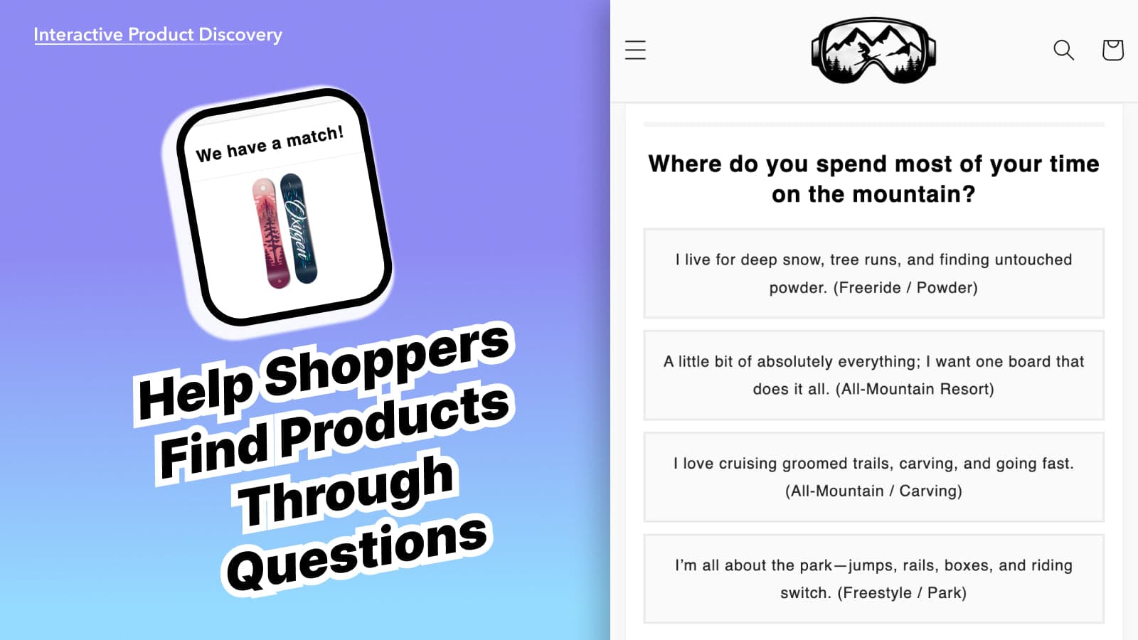 Help Shoppers Find Products Through Questions
