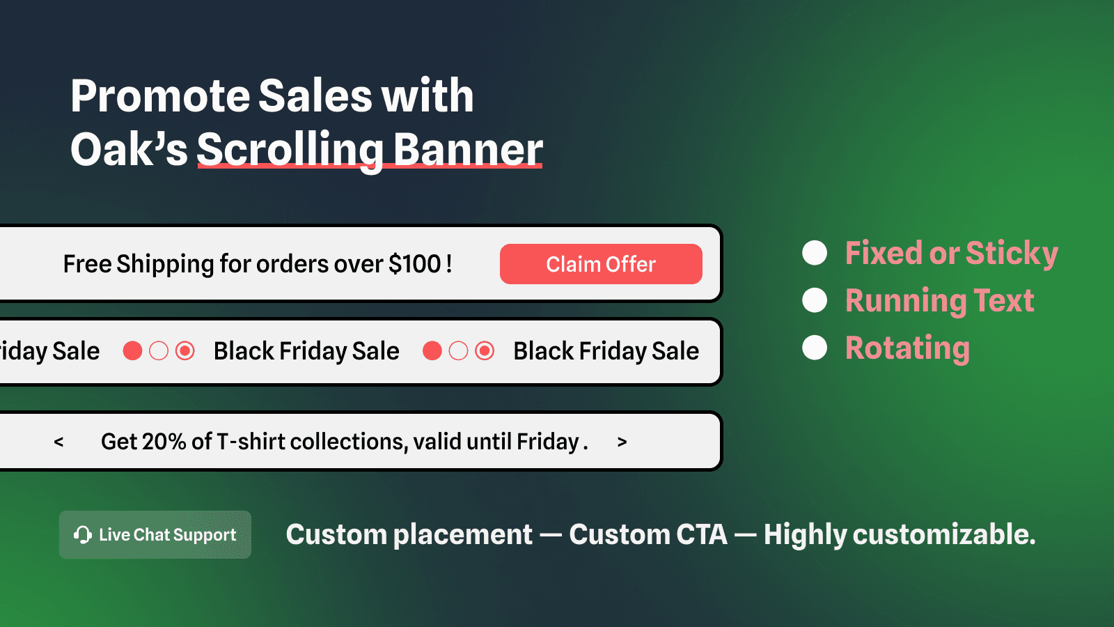 scrolling banner