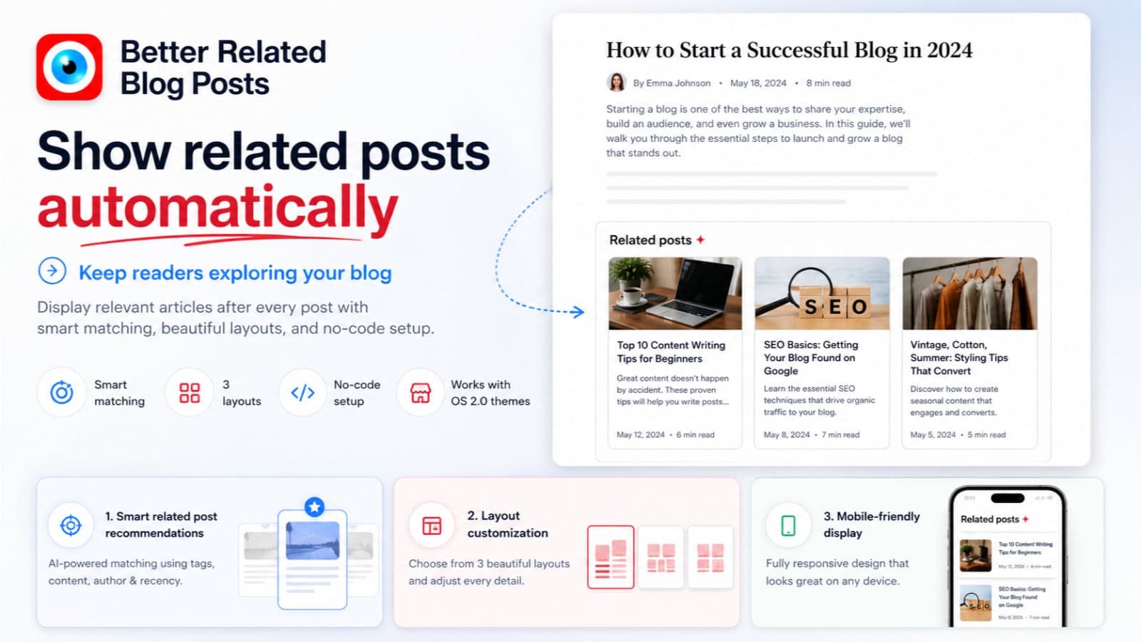 Show related blog posts automatically after every article