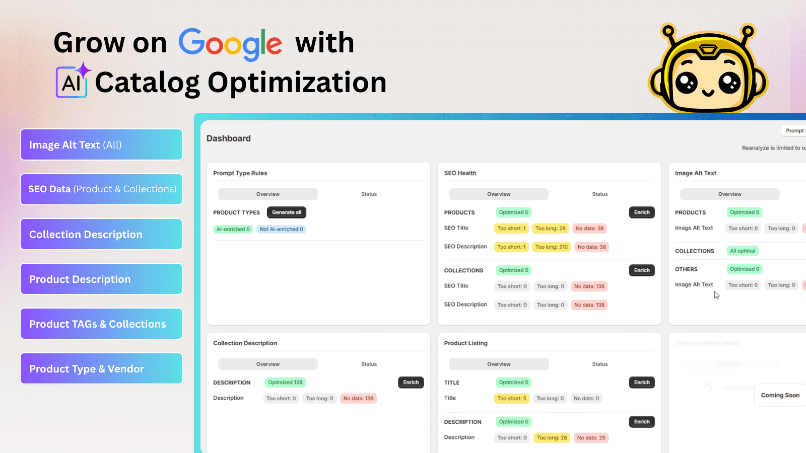 Naper AI Product Description Collections Image Alt Text & SEO