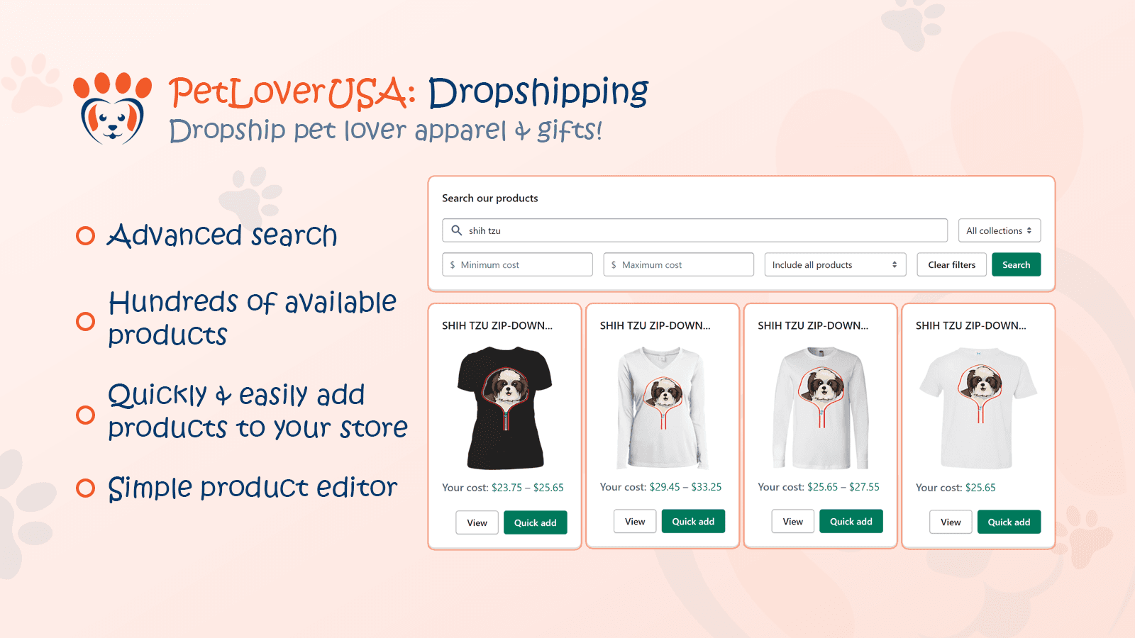 Dropship pet lover apparel and gifts