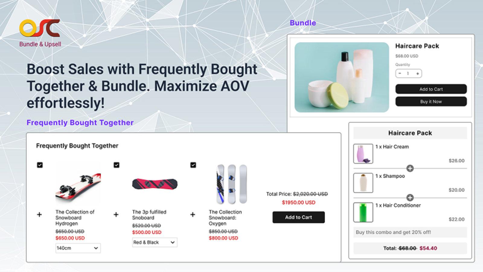 Frequently Bought Together and Bundle