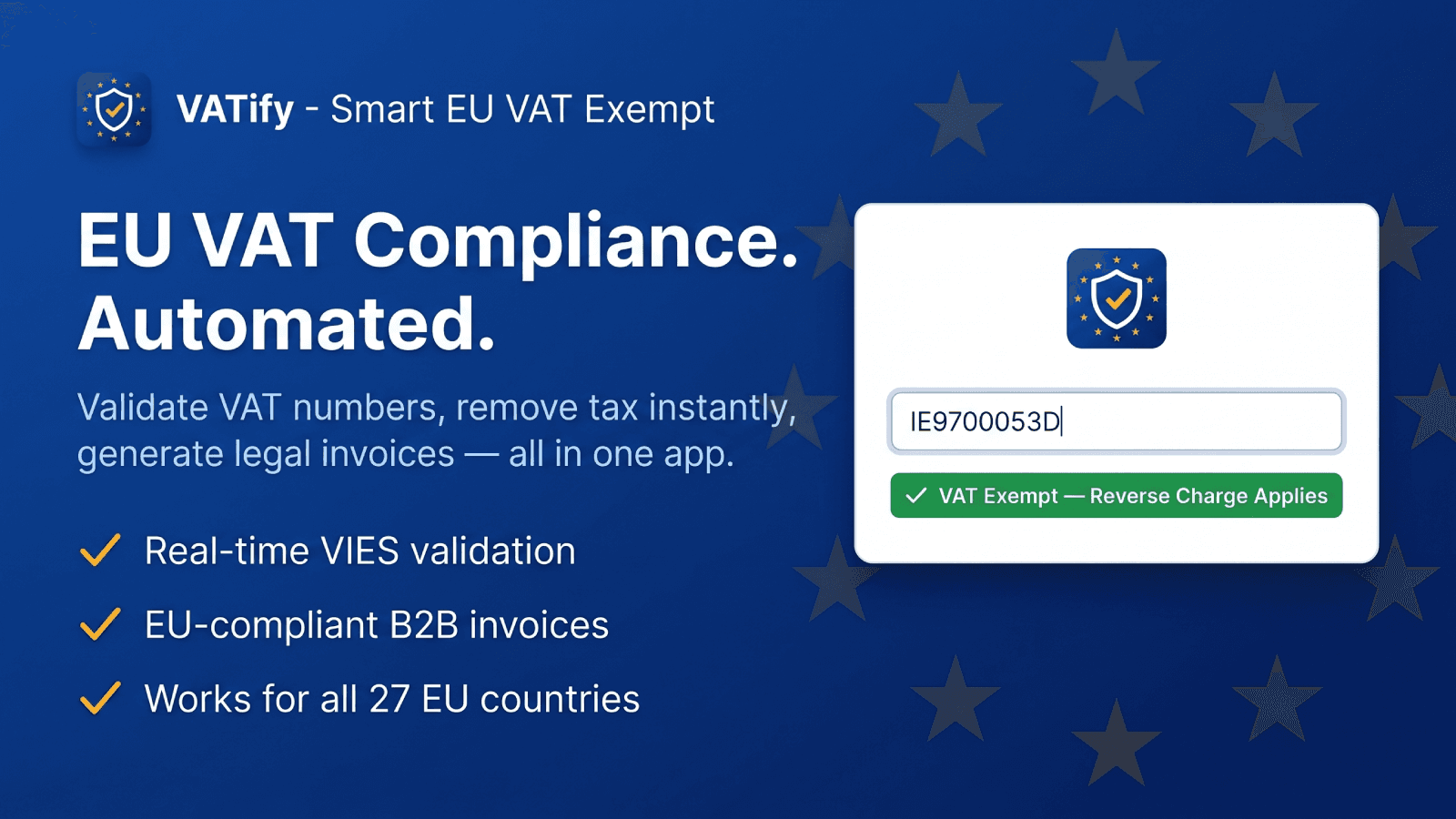 VATify - Smart EU VAT Exempt