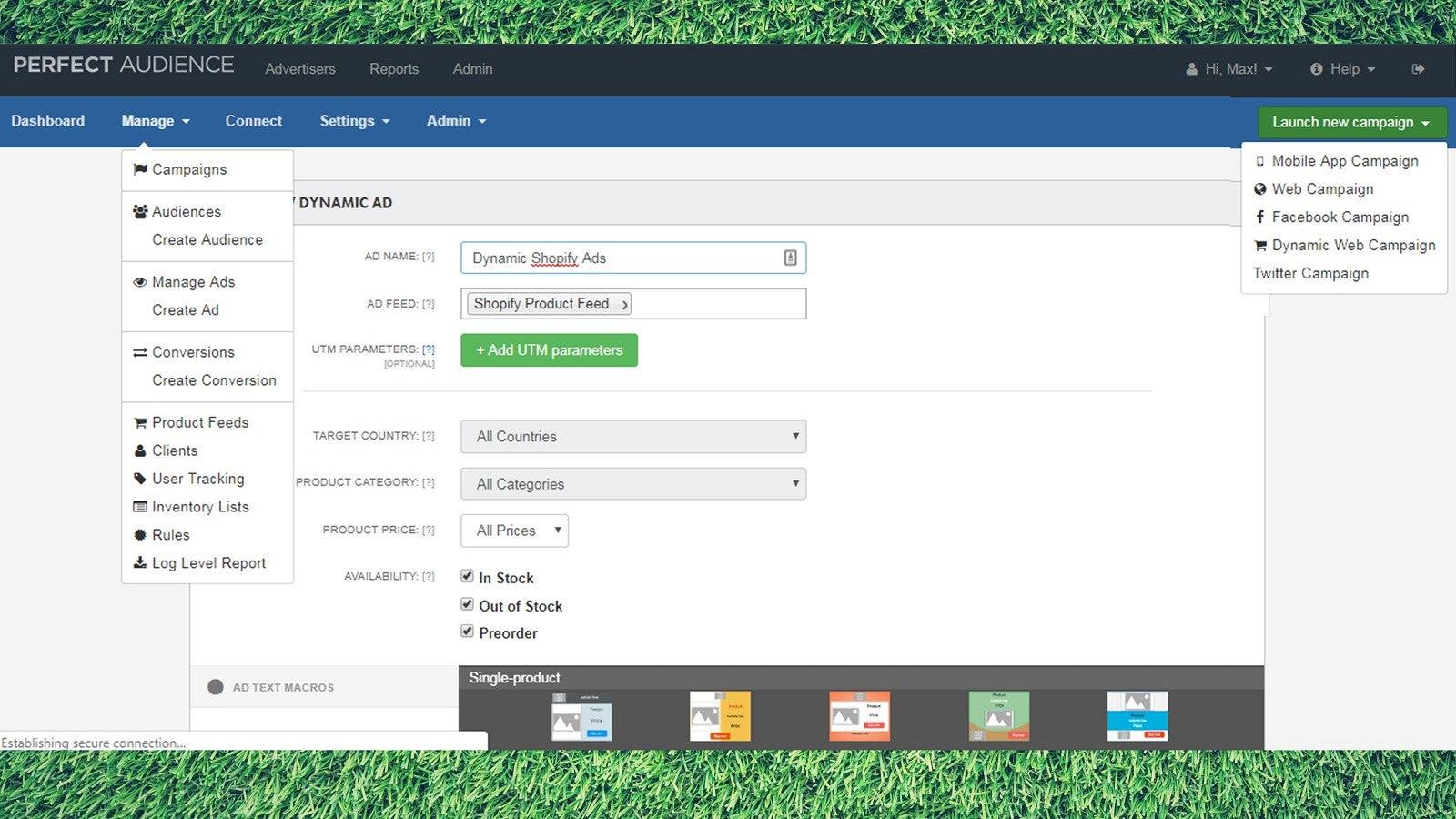 Easy ad builder for your shopify store