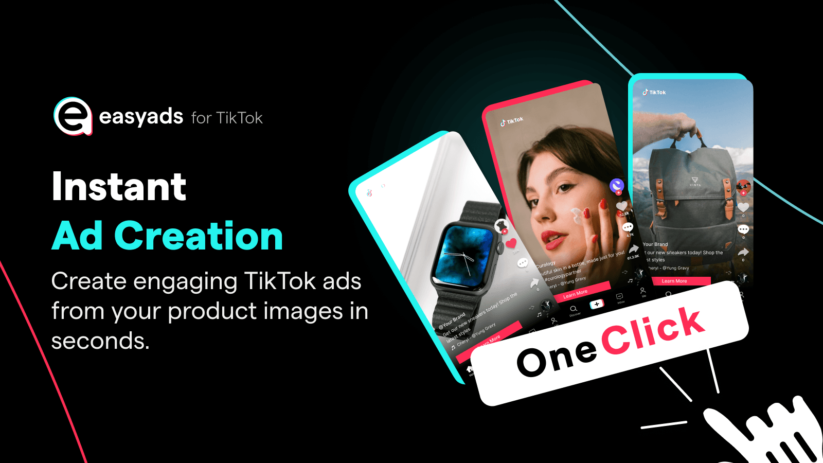Create engaging TikTok ads from your product images in seconds