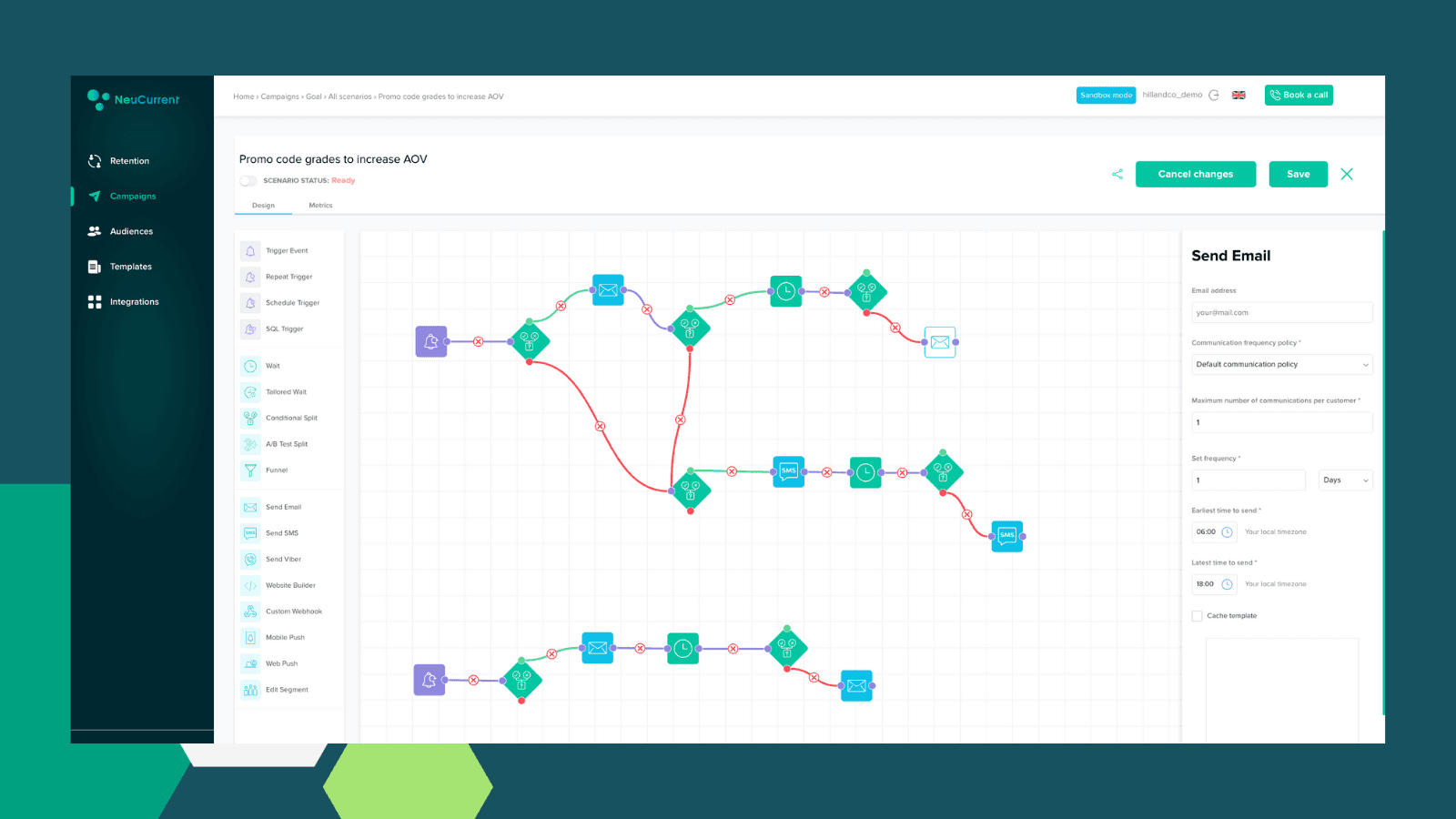 Omnichannel Campaign Builder Drag-and-Drop Tool NeuCurrent CRM